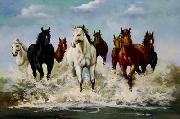 unknow artist Horses 023 oil painting on canvas